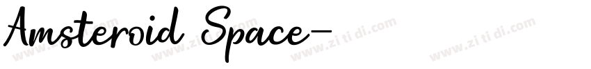 Amsteroid Space字体转换